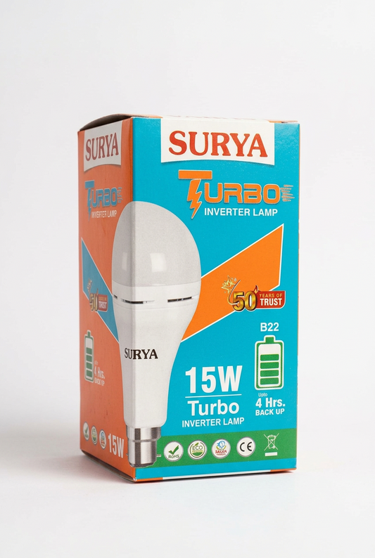 Surya 15W Turbo Inverter Bulb - Pack of 2