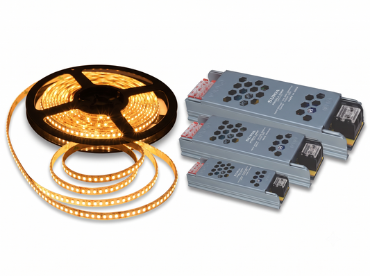 LED strip light 5 m with 10 A adapter combo