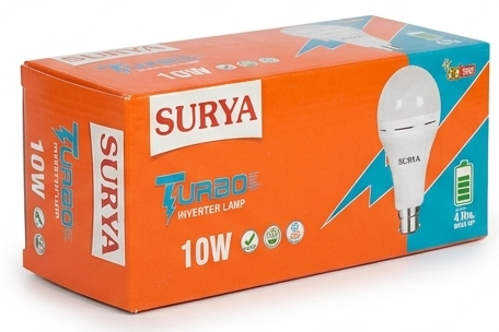 Surya 10W Turbo Inverter Bulb - Pack of 2