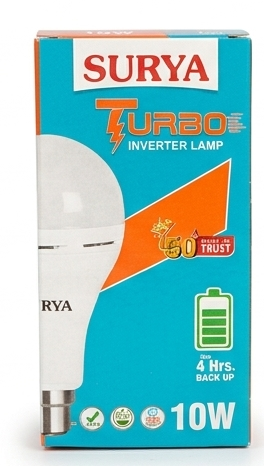 Surya 10W Turbo Inverter Bulb - Pack of 2