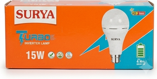 Surya 15W Turbo Inverter Bulb - Pack of 2