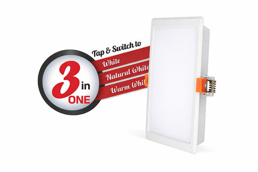 SURYA DAZZLE 3 IN 1 SQUARE DOWNLIGHTERS