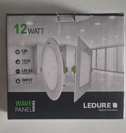 Ledure 12 Watt Square Panel – view 2