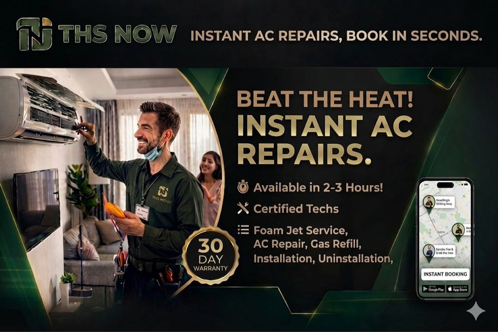 AC Service in Noida | Repair, Gas Refill & Maintenance in 2-3 hours | THS Now