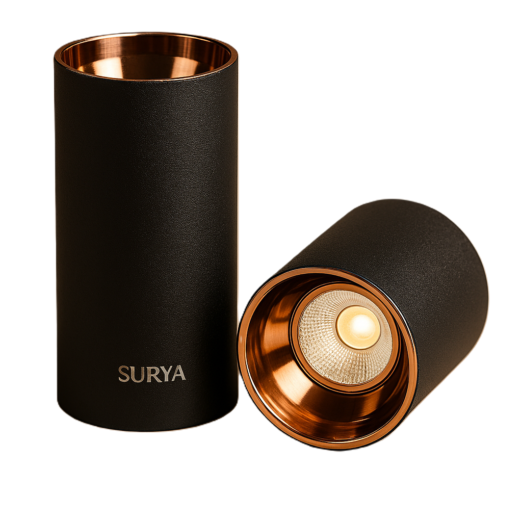Surya Adore Cob Cylinder Surface Mount (Warm White)