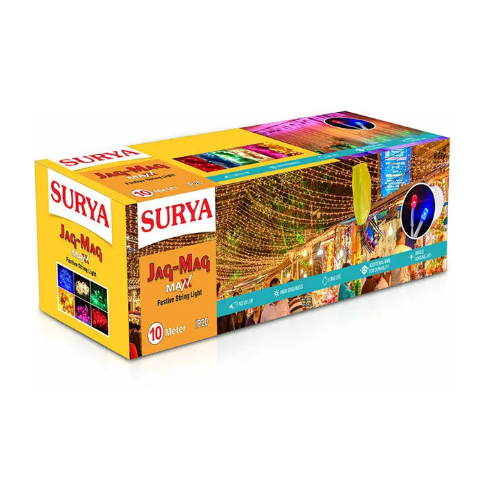 Surya Jag Mag Maxx Festive Light Multi (10M)